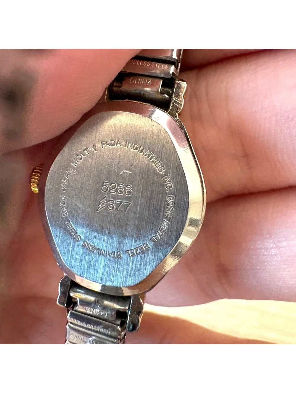 Vintage Times Square Women’s Watch Art Deco Rhinestone Silver Gold Tone Quartz